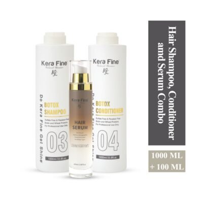 Hair Shampoo, Conditioner, and Serum Combo