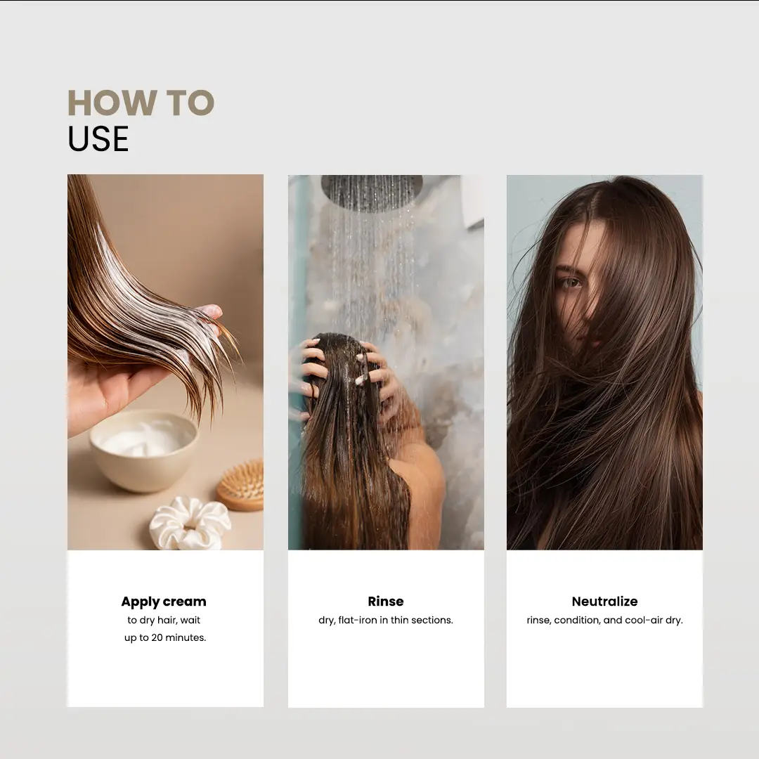 KERA FINE Smoothing Cream Step-1 & Step-2 6 KERA FINE Smoothing Cream Step-1 & Step-2 How to Use