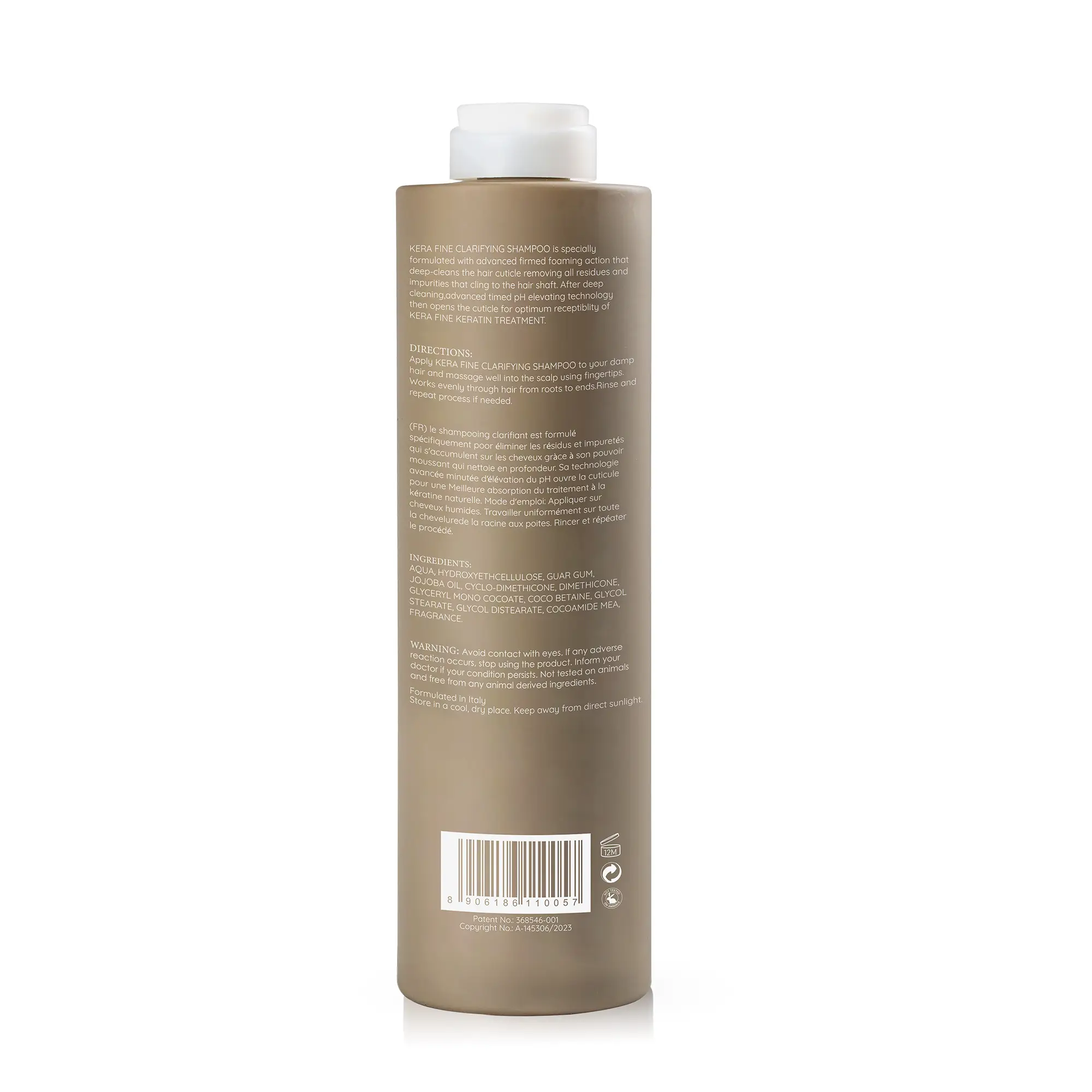 KERA FINE CLARIFYING SHAMPOO (1000 ML) 6 Kera Fine Clarifying Shampoo Back