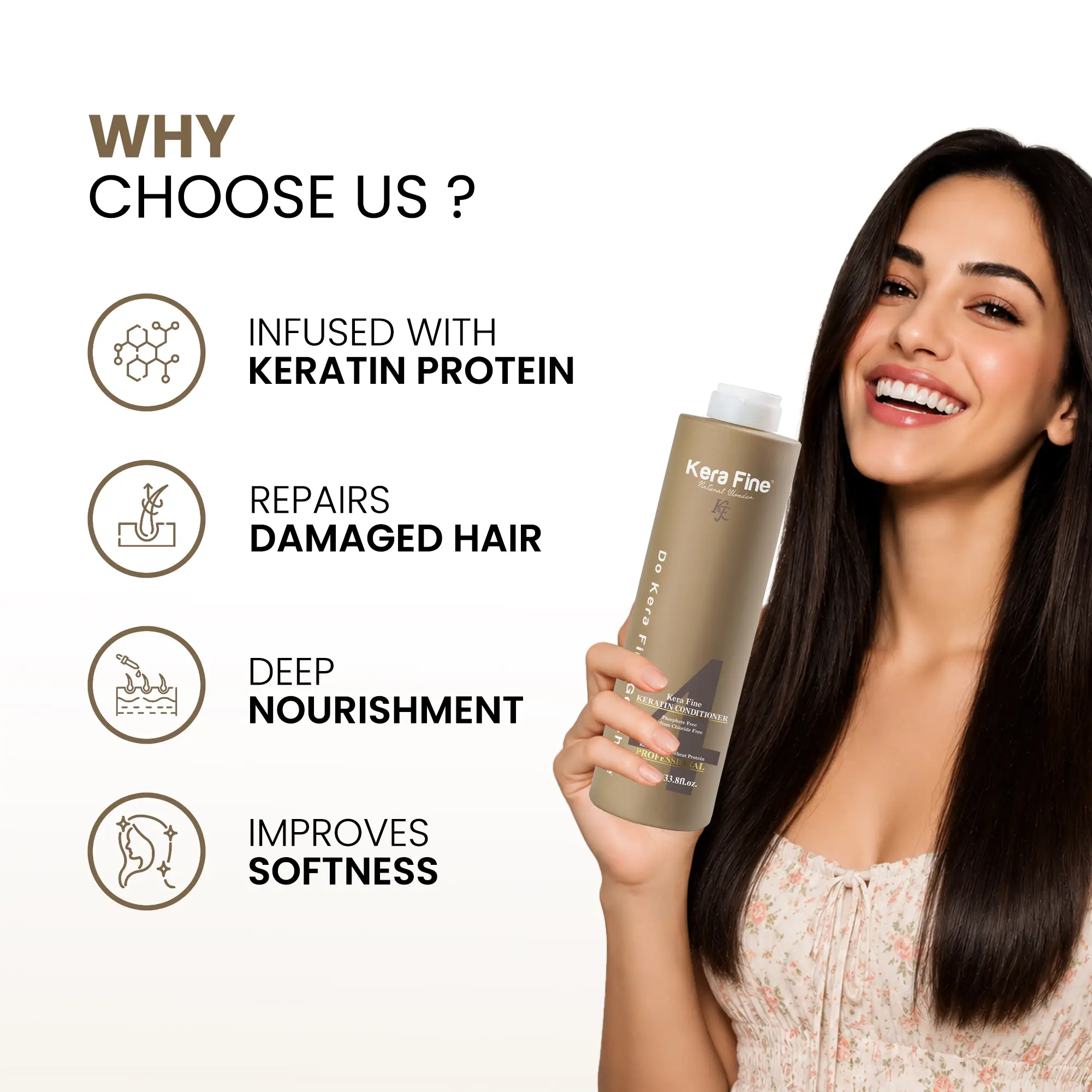 KERA FINE KERATIN HAIR CONDITIONER (1000 ML) 8 Kera Fine Keratin Conditioner Benefits
