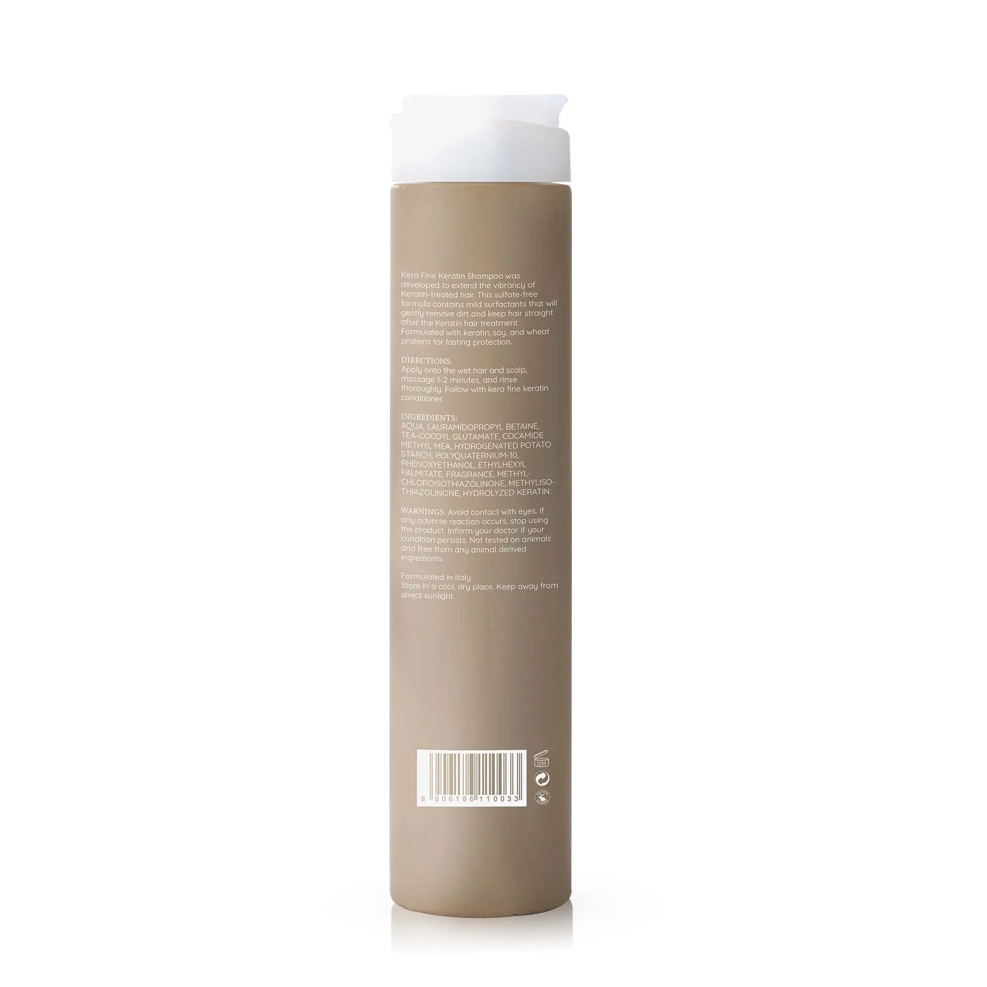 KERA FINE KERATIN SHAMPOO (250 ML) 4 Kera Fine Keratin Shampoo Back