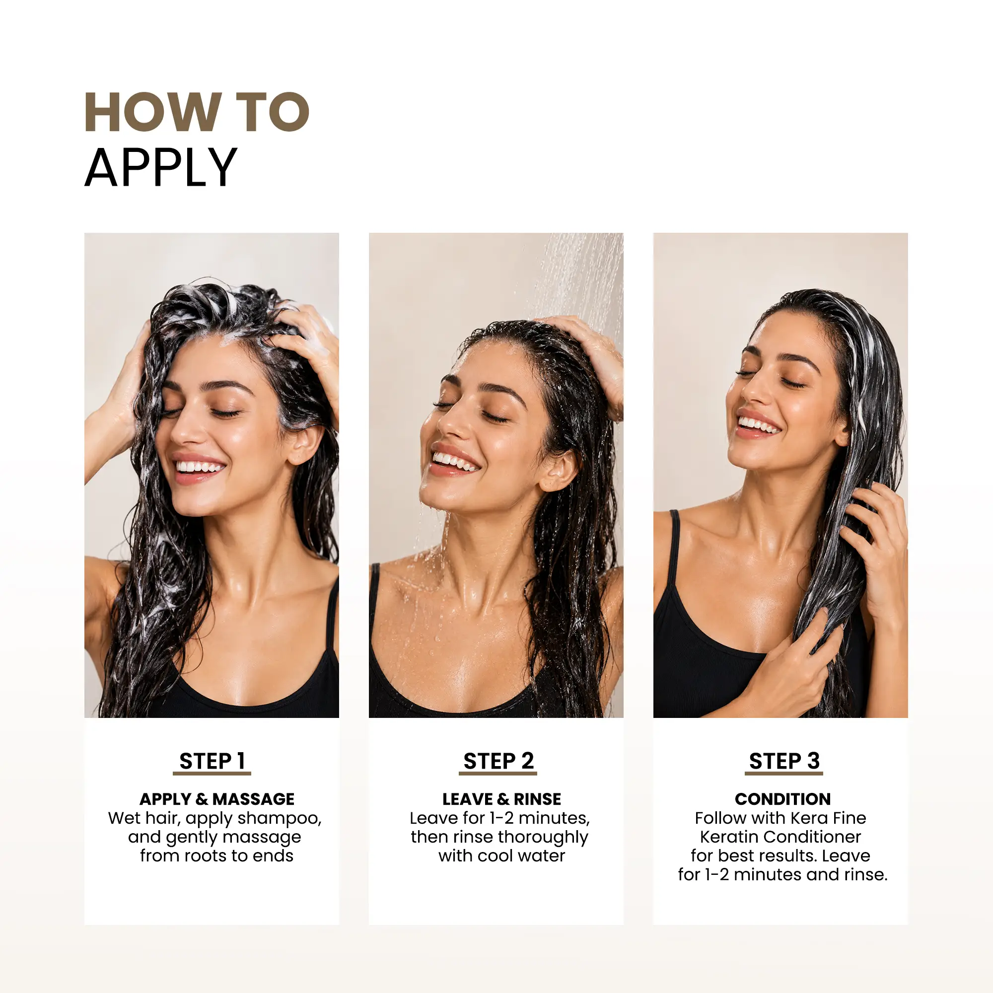 KERA FINE KERATIN SHAMPOO (250 ML) 8 Kera Fine Keratin Shampoo How to Use
