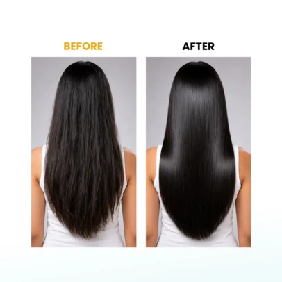 Kera Fine Shine Pro Hair Serum Before & After