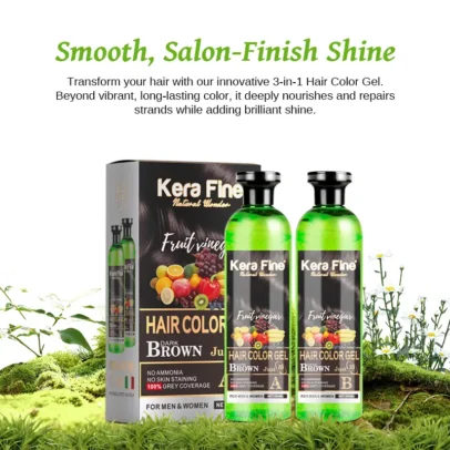 Dark Brown Hair Color Gel Design